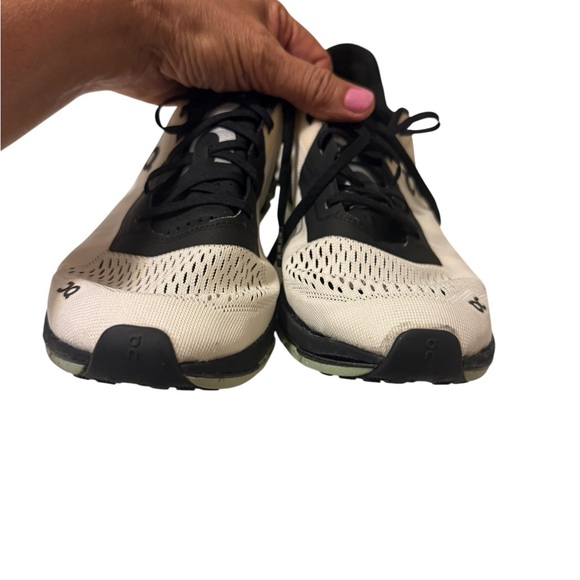 ON Men CLOUDFLASH 2 Sneakers, White/Black/Green - Picture 13 of 13